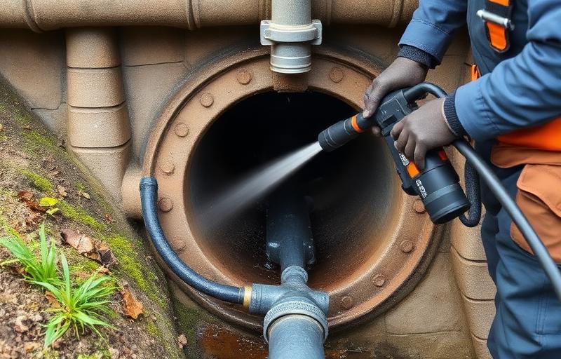 Hydro jetting drain cleaning