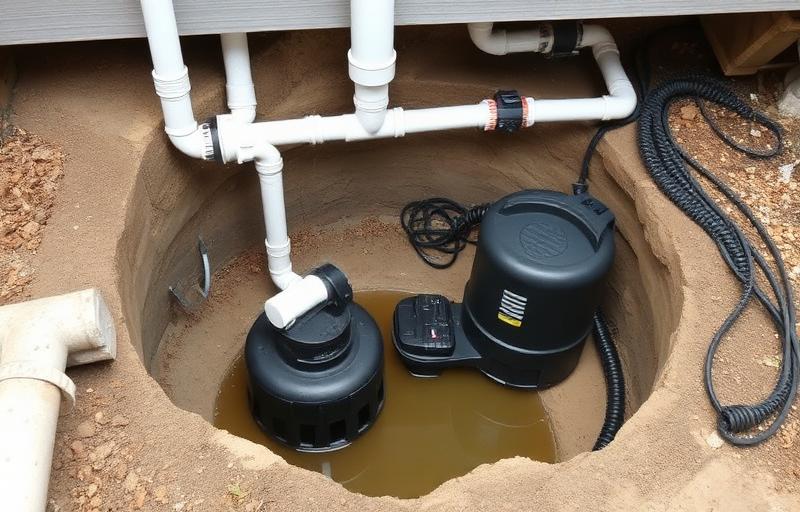 Sump pump installation